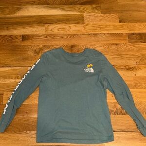 The North Face Teal Long Sleeve Shirt
